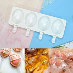 EGGS CAKESICLES/ICE POP/LOLLIPOP MOULD 4 PCS