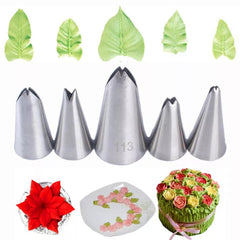 ASSORTED LEAVES NOZZLE SET 5PCS