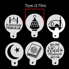 MINI EID AND RAMADAN MUBARAK STENCILS SET PCS