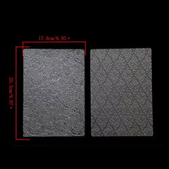 FONDANT EMBOSSER LEAFY SCROLL AND FLOWRRS IMPRINTS SET 6 PCS {CLEAR}