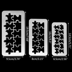 PUZZLE GEOMETRICAL SHAPES CUTTER SET