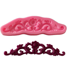 COSMOS FLOWER CENTER WITH SCROLL BORDER MOULD