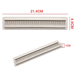 PLEAT AND FRILL BORDER MOULD (PINK)