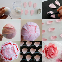 STAINLESS STEEL PEONY PETAL CUTTER SET 4 PCS A329