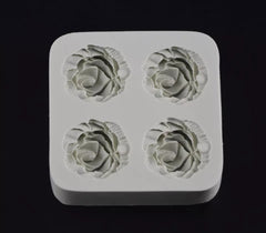 3D ROSES FLOWERS MOULD 4PCS