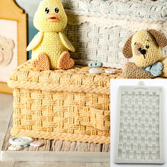 LARGE BASKET WEAVE MOULD