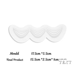 FABRIC DOUBLE DRAPE BORDER MOULD (CURVED)