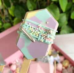 MINI HEXAGON CAKESICLES/ICE POP/LOLLIPOP MOULD 4 PCS