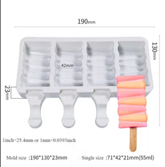 MINI FUNKY CAKESICLES/ICE POP/LOLLIPOP MOULD 4 PCS