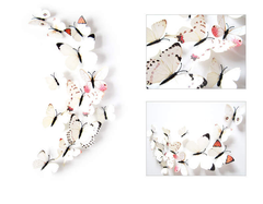 LARGE PLASTIC BUTTERLIES TOPPERS 12 PCS SET