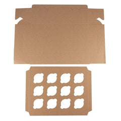 BROWN CUPCAKE BOXES/HOLDERS WITH WINDOW
