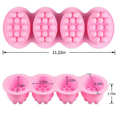 OVAL SCRUBBER SHAPED SOAP MOULD