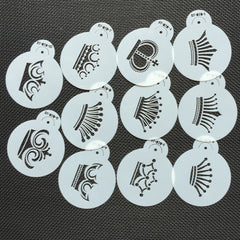 MINI CROWNS COOKIE STENCILS SET- 10 PCS