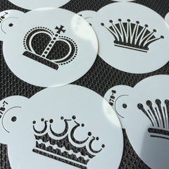MINI CROWNS COOKIE STENCILS SET- 10 PCS