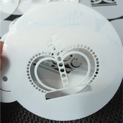 MINI CROWNS COOKIE STENCILS SET- 10 PCS
