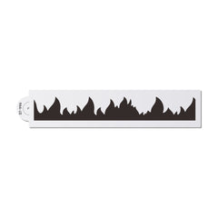 FLAME/FIRE BORDER STENCIL