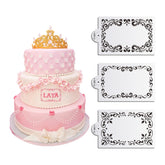 LEAFY SCROLL FRAME STENCIL 1PC