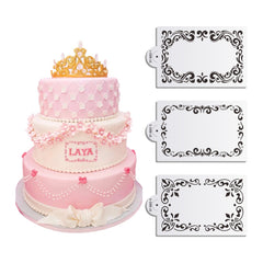LEAFY SCROLL FRAME STENCIL 1PC