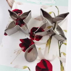 FUSCHIA FLOWER PETAL CUTTERS SET A315