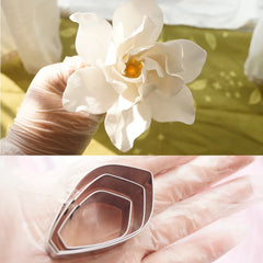GARDENIA FLOWER PETAL CUTTERS SET A366
