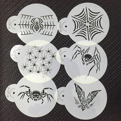 MEDIUM HALLOWEEN SPIDERS THEMED STENCIL SET