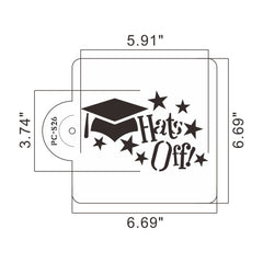 GRADUATION HAT STENCIL