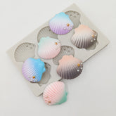 SEA SHELL MOULD SET 6PCS (EMBELLISHED)