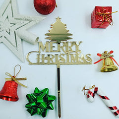 MERRY CHRISTMAS ACRYLIC TOPPER