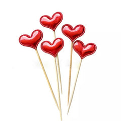 SHINY LOVE HEART TOPPER 1PC