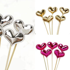 SHINY LOVE HEART TOPPER 1PC
