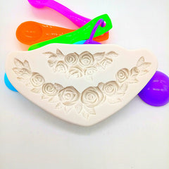 ROSES FLOWERS DRAPE MOULD