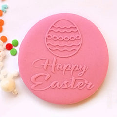 HAPPY EASTER WITH EGG OUTBOSS STAMP/DEBOSSER