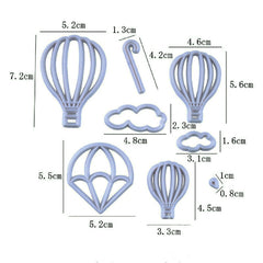 HOT AIR BALLOON PATCHWORK CUTTERS SET