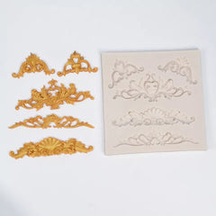 MINI SCROLLS BORDER MOULD 5 PCS