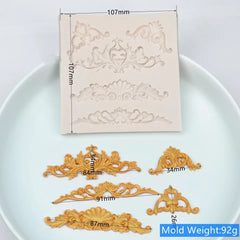 MINI SCROLLS BORDER MOULD 5 PCS
