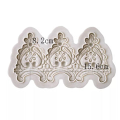 LARGE DAMASK LACE BORDER MOULD 3PC