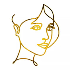 LADY WITH STRAND OF HAIR CAKE CHARM TOPPER