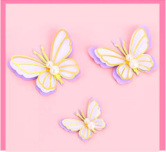 3D WING PAPER BUTTERLIES TOPPERS 3 PCS SET