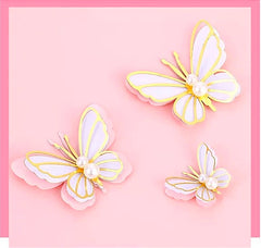 3D WING PAPER BUTTERLIES TOPPERS 3 PCS SET