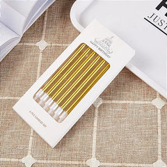 STRAIGHT METALLIC BIRTHDAY CANDLES 6PCS