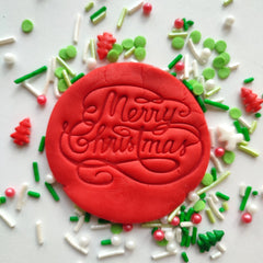 MERRY CHRISTMAS STAMP/EMBOSSER