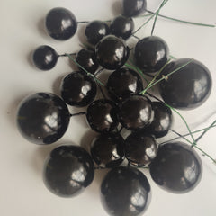 SHINY FAUX STYROFOAM BALLS CAKE TOPPERS