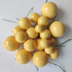 SHINY FAUX STYROFOAM BALLS CAKE TOPPERS