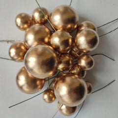 SHINY FAUX STYROFOAM BALLS CAKE TOPPERS