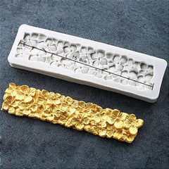 MINI FILLER FLOWERS BAS RELIEF BORDER MOULD
