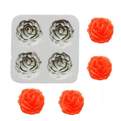 3D ROSES FLOWERS MOULD 4PCS