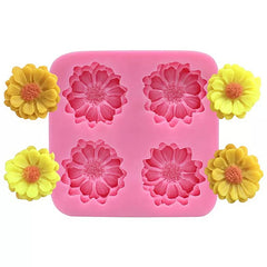 3D DAISIES FLOWER MOULD 4PCS