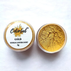 COLORFUL EDIBLE GOLD LUSTER DUST 5G