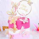 3D WING PAPER BUTTERLIES TOPPERS 3 PCS SET