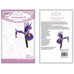 IRIS FLOWER PETAL CUTTERS SET A384